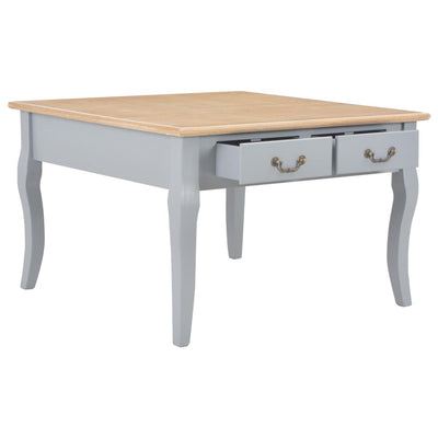 Coffee Table Grey 80x80x50 cm Wood