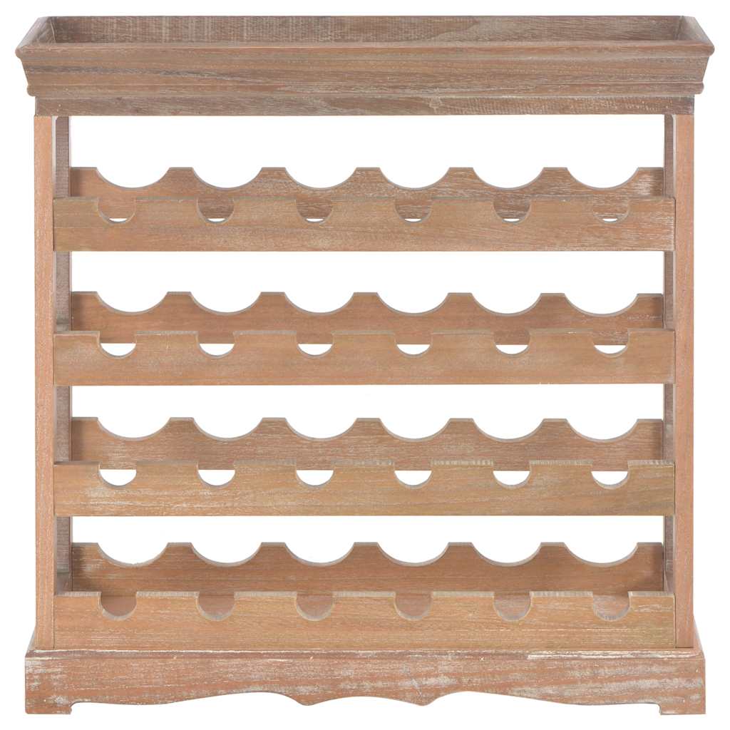 vidaXL Wine Cabinet Brown 70x22.5x70.5 cm MDF 2