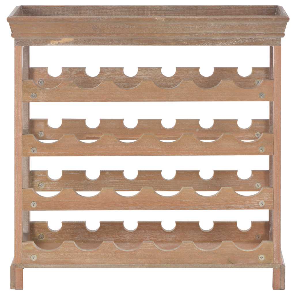 vidaXL Wine Cabinet Brown 70x22.5x70.5 cm MDF 3