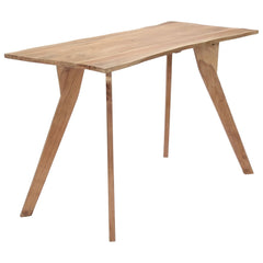 vidaXL Dining Table 120x58x76 cm Solid Acacia Wood 1