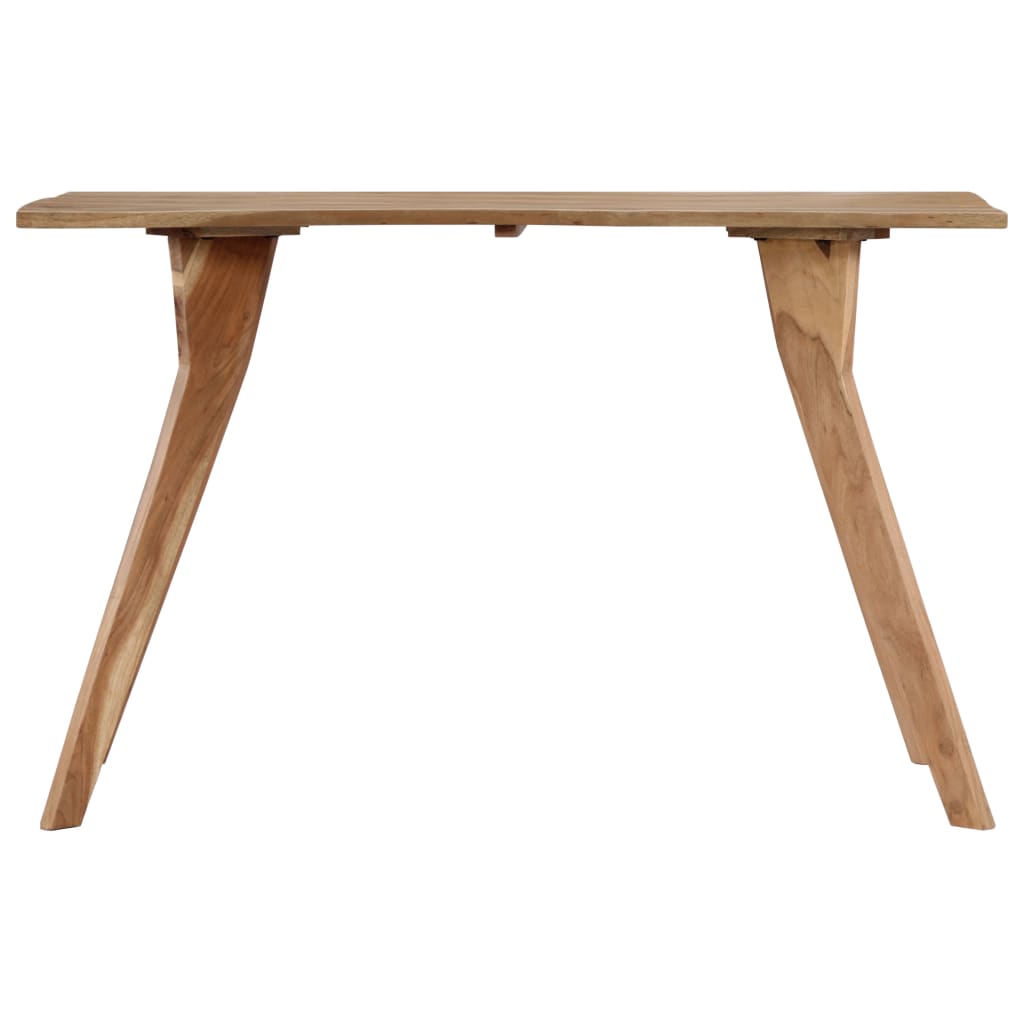 vidaXL Dining Table 120x58x76 cm Solid Acacia Wood 3