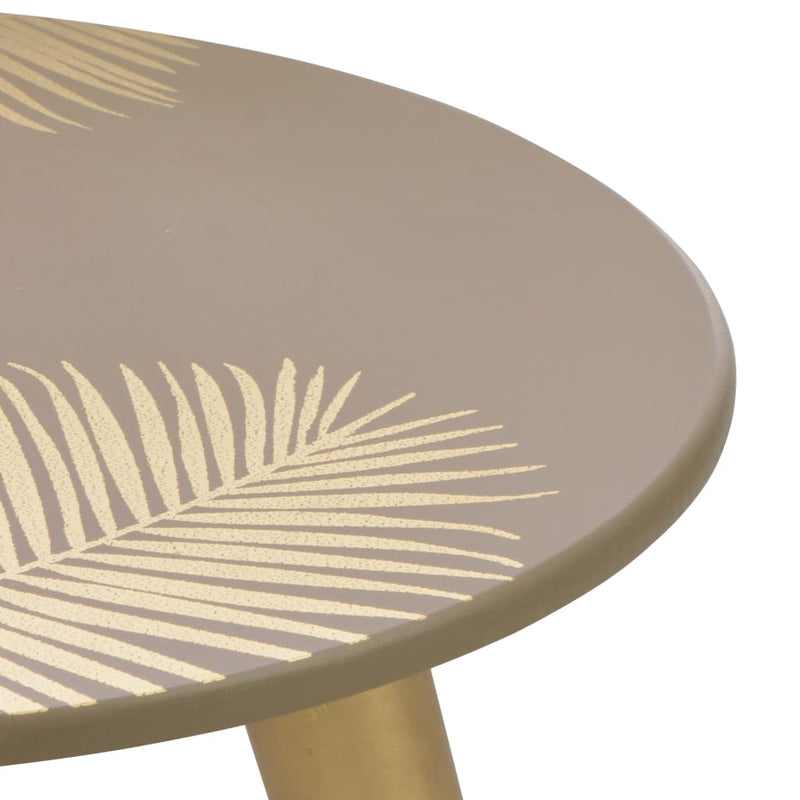 Nesting Side Tables 2 pcs Gold 40x45 cm/30x40 cm MDF