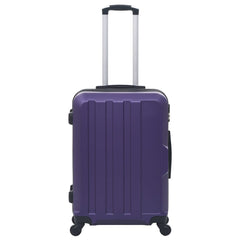 vidaXL Hardcase Trolley Set 3 pcs Purple ABS 3