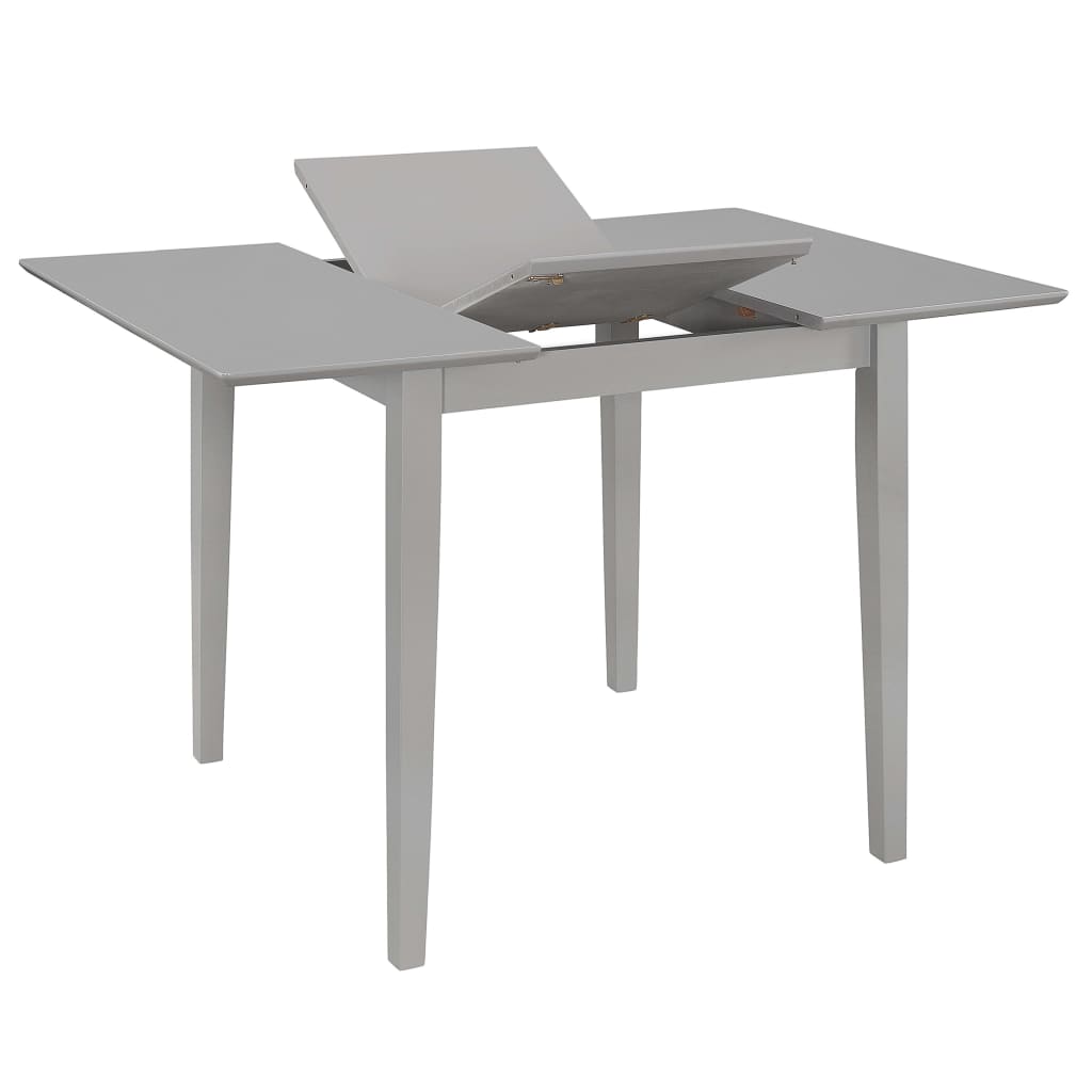vidaXL Extendable Dining Table Grey (80-120)x80x74 cm MDF 2