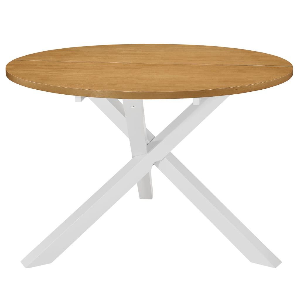 vidaXL Dining Table White 120x75 cm MDF 1