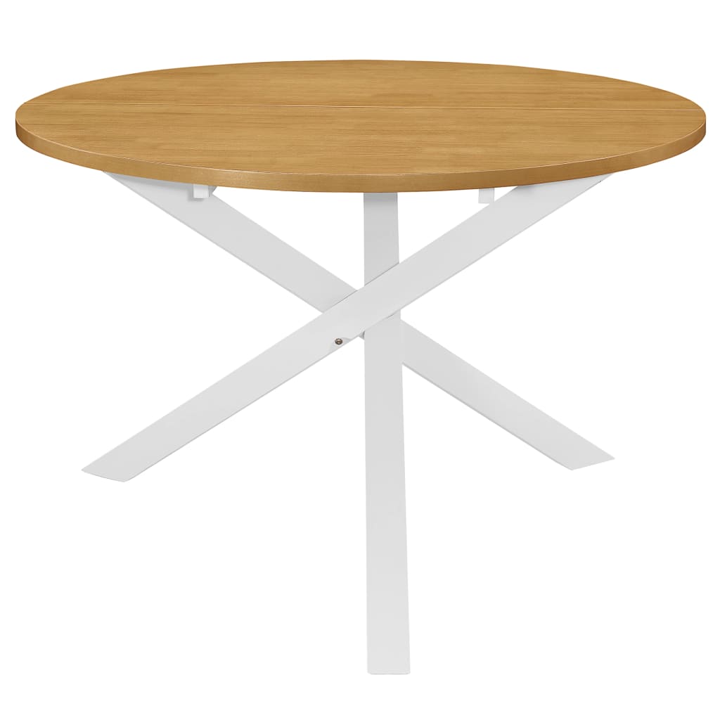 vidaXL Dining Table White 120x75 cm MDF 2