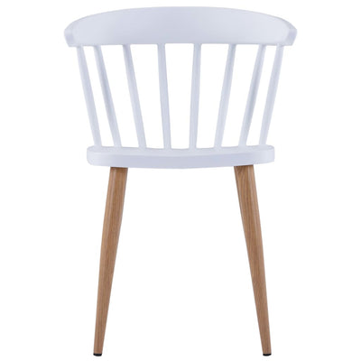 Dining Chairs 2 pcs White Plastic