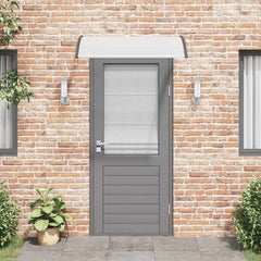 vidaXL Door Canopy | Black and Transparent 3