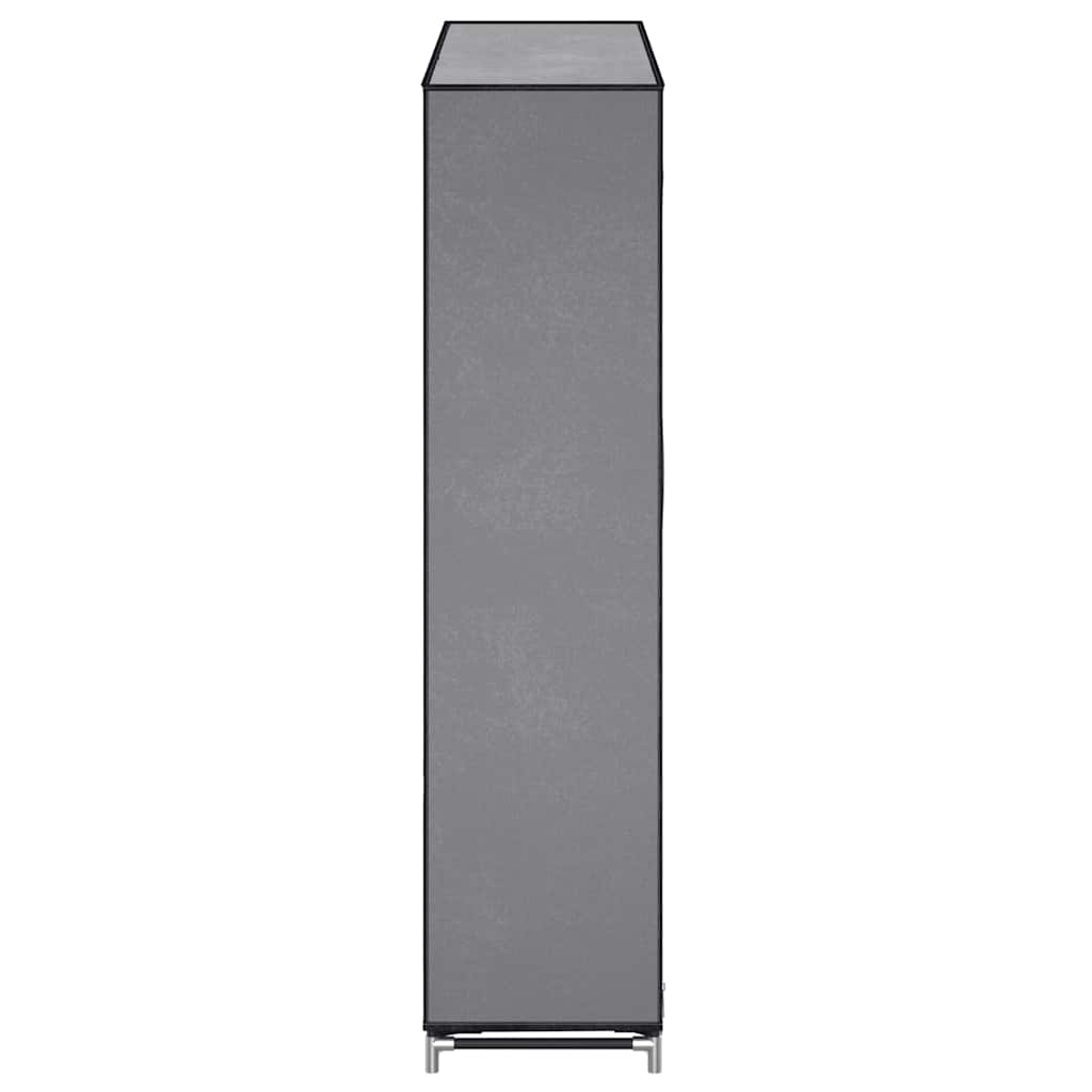 vidaXL Shoe Cabinet with Cover Grey 115x28x110 cm Fabric 5