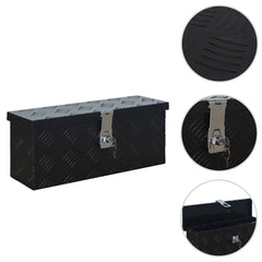 144845 vidaXL Aluminium Box 485x140x200 mm Black 1