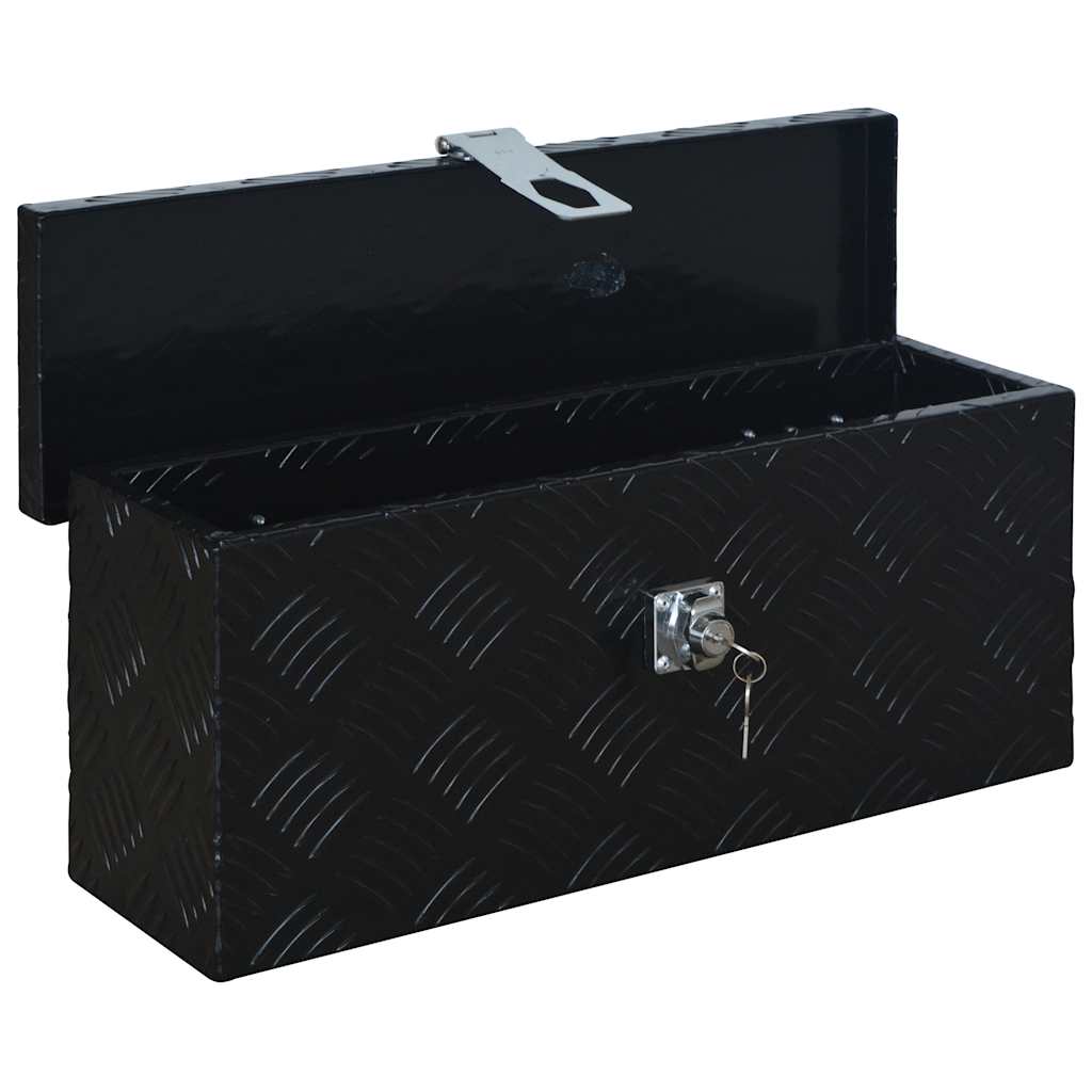 144845 vidaXL Aluminium Box 485x140x200 mm Black 3