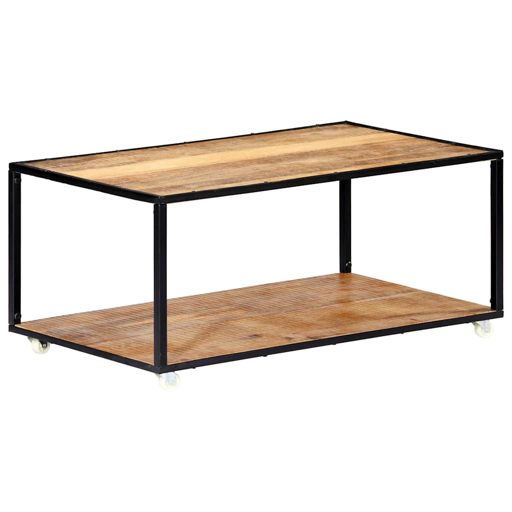 248104 vidaXL Coffee Table 90x50x40 cm Solid Reclaimed Wood 3