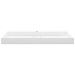 144067 vidaXL Wash Basin 120x46x11 cm Mineral Cast/Marble Cast White 3