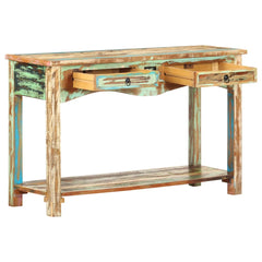 247925 vidaXL Console Table 120x40x75 cm Solid Reclaimed Wood 3