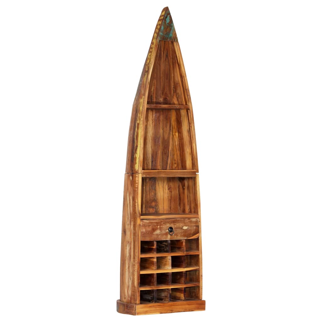 vidaXL Wine Rack 50x40x180 cm Solid Reclaimed Wood 1
