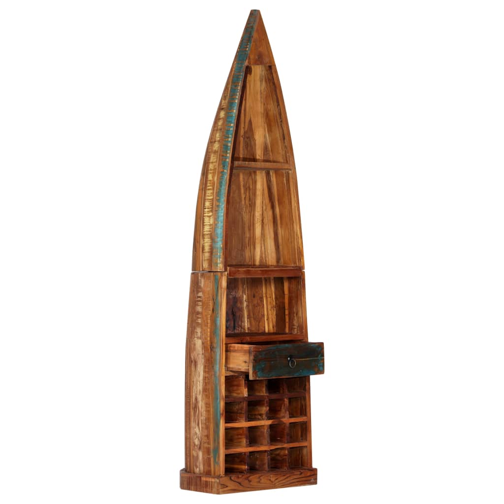 vidaXL Wine Rack 50x40x180 cm Solid Reclaimed Wood 3