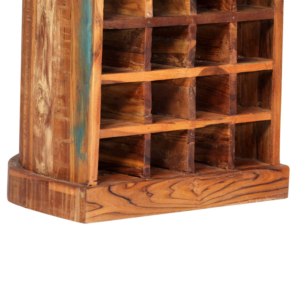 vidaXL Wine Rack 50x40x180 cm Solid Reclaimed Wood 4