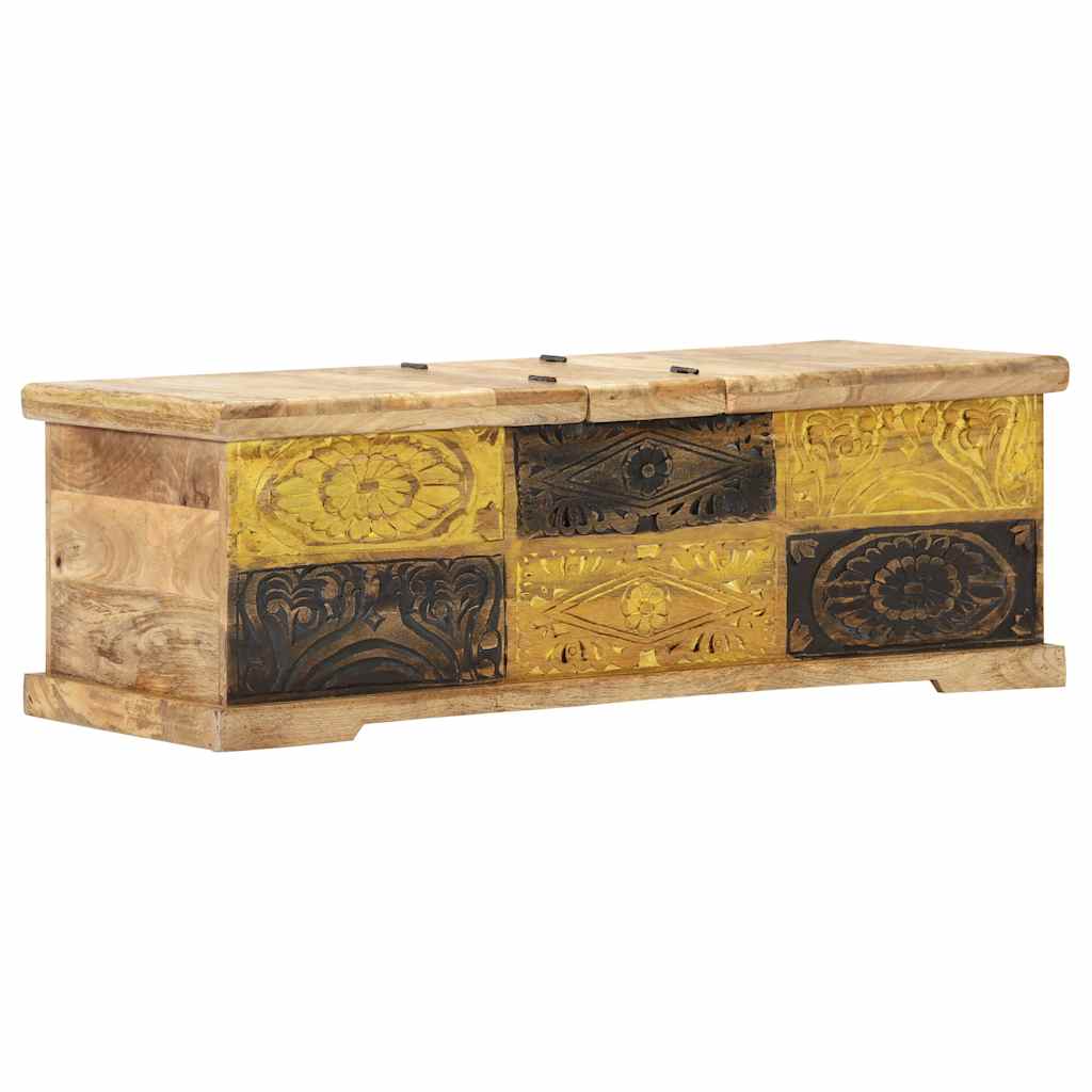 247881 vidaXL Coffee Table 100x50x35 cm Solid Mango Wood 3