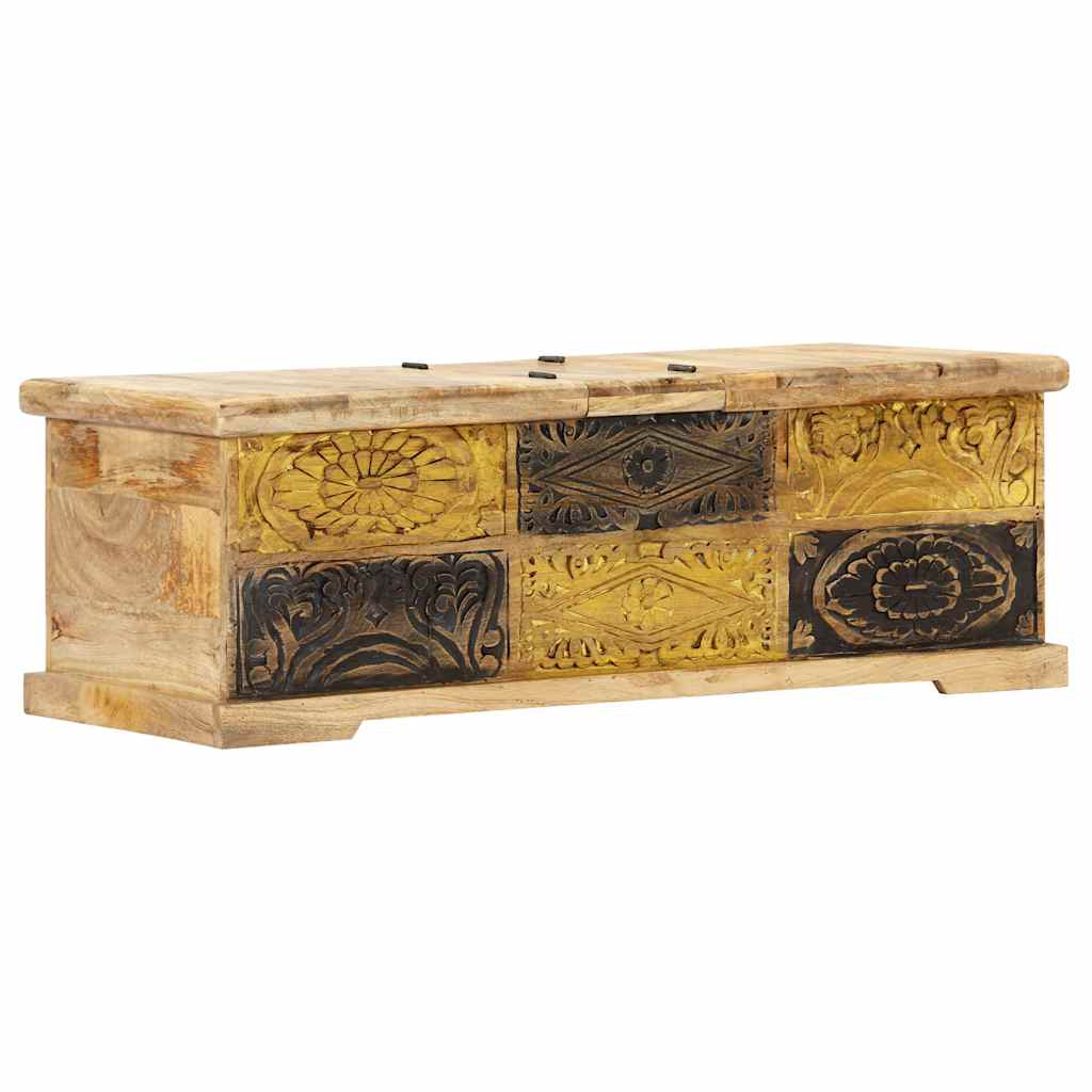 247881 vidaXL Coffee Table 100x50x35 cm Solid Mango Wood 4