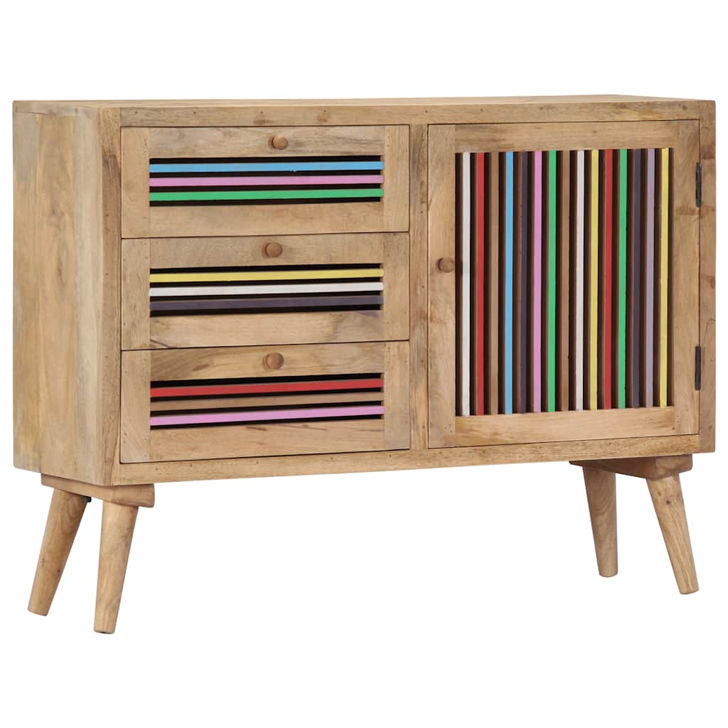 249866 vidaXL Sideboard 100x30x75 cm Solid Mango Wood 1