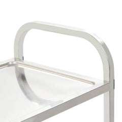 2-Tier Kitchen Trolley 95x45x83.5 cm Stainless Steel 2 tiers