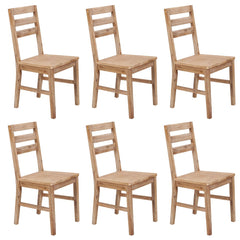 vidaXL Dining Chairs 6 pcs Solid Acacia Wood 1
