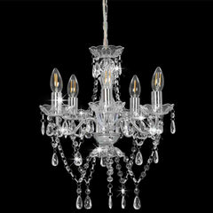 vidaXL Chandelier | Silver and Transparent | Metal, Acrylic | Medium 3