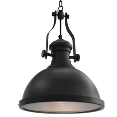Ceiling Lamp Round E27 Black