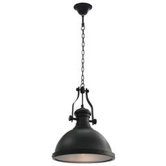 Ceiling Lamp Round E27 Black