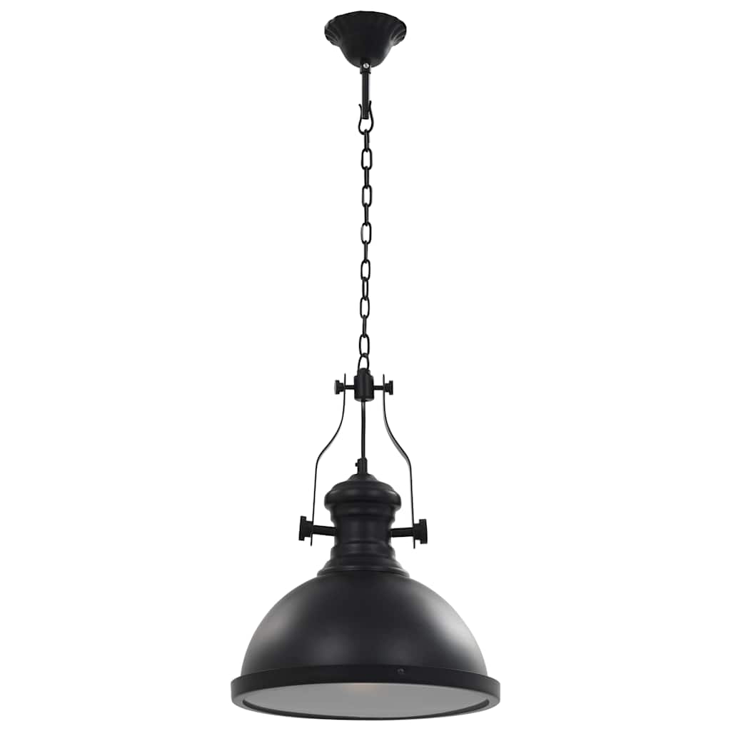 Ceiling Lamp Round E27 Black