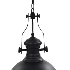 Ceiling Lamp Round E27 Black