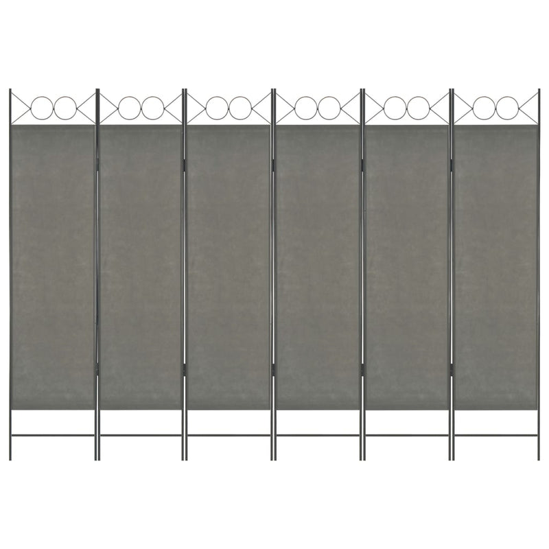 6-Panel Room Divider Anthracite 240x180 cm