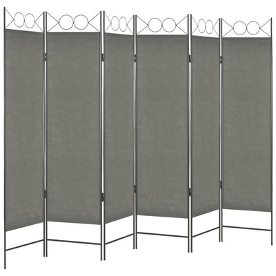 6-Panel Room Divider Anthracite 240x180 cm