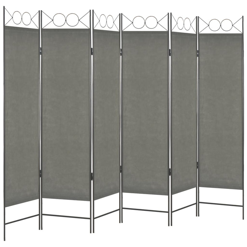 6-Panel Room Divider Anthracite 240x180 cm