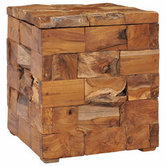 281654 vidaXL Storage Stool Solid Teak Wood 1