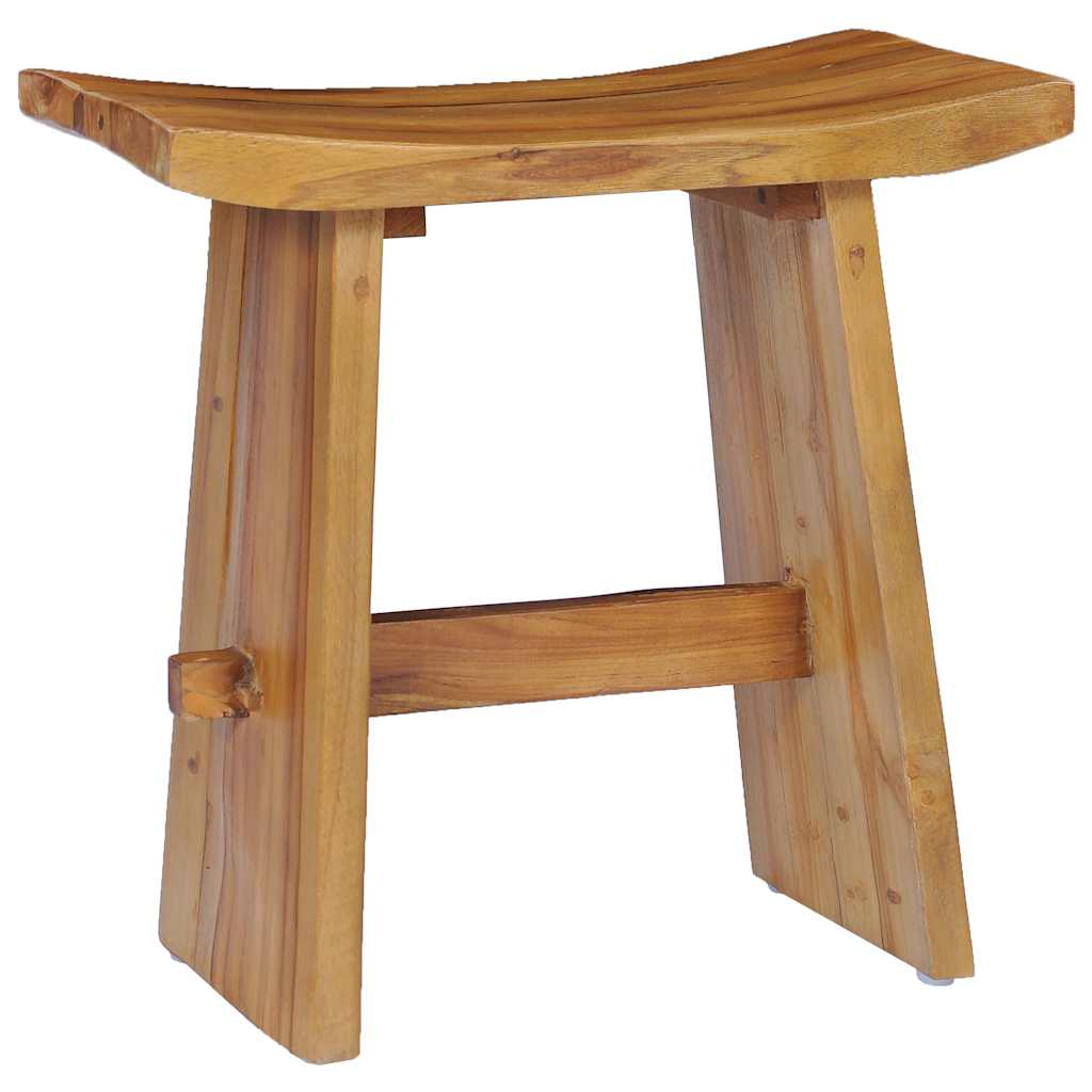 281655 vidaXL Stool Solid Teak Wood 4