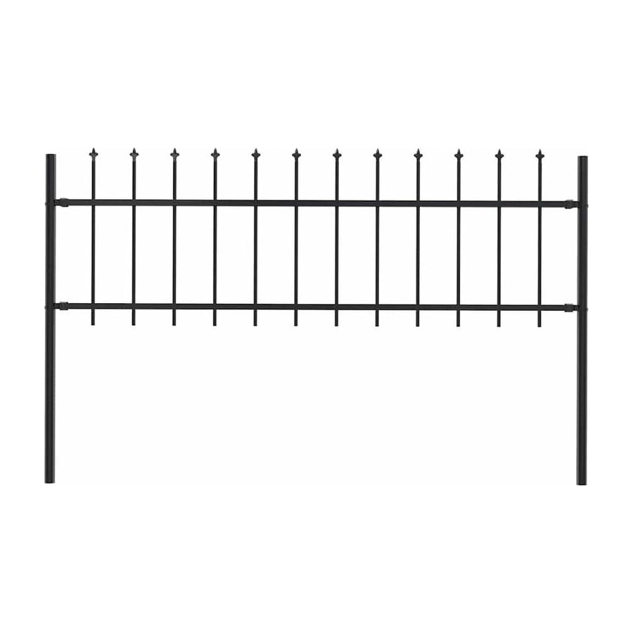 Garden Fence "Woerden" with Spear Top Steel Black