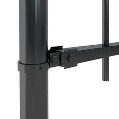 vidaXL Garden Fence "Woerden" with Spear Top Steel 170x60 cm Black 3
