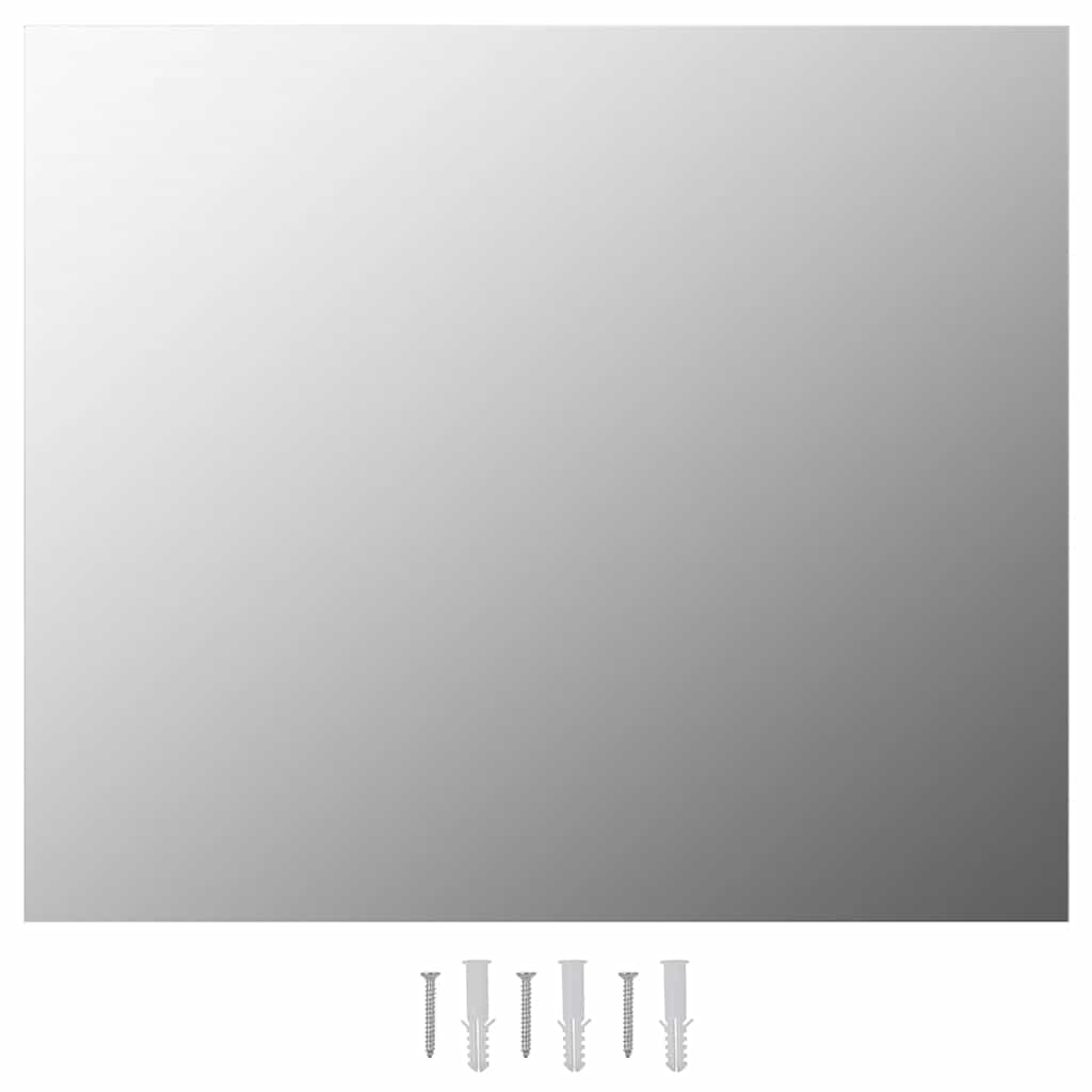 vidaXL Wall Mirror | Transparent | Glass, EVA | 70x50 cm | Decorative Inlays 2