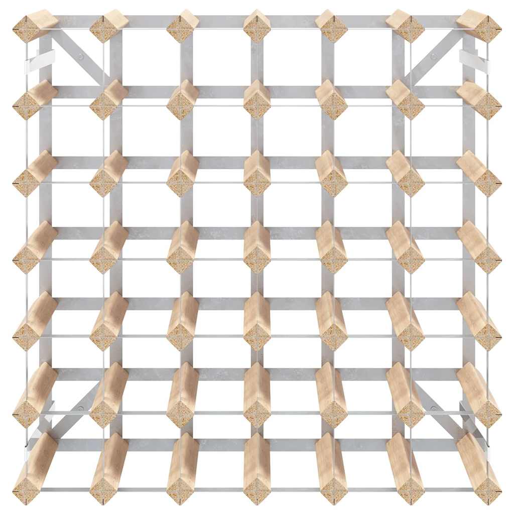 vidaXL Wine Rack for 42 Bottles Solid Pinewood 5