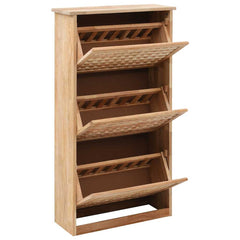 vidaXL Shoe Organiser | Natural | Solid walnut wood and plywood | Medium 2