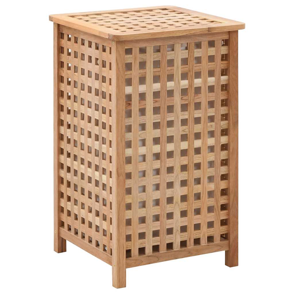 Laundry Bin Solid Walnut Wood 39 cm 65 cm 39 cm