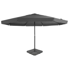 vidaXL Garden Parasol with Portable Base Anthracite 1