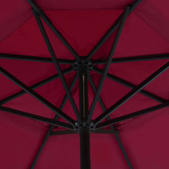 vidaXL Garden Parasol with Portable Base Red 4