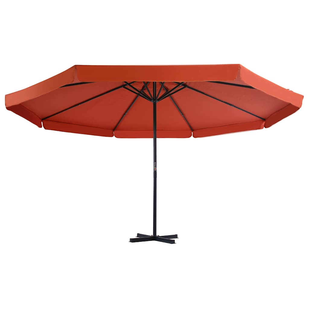 vidaXL Garden Parasol with Portable Base Terracotta 2