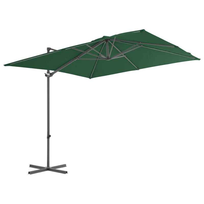 Outdoor Umbrella with Portable Base Green