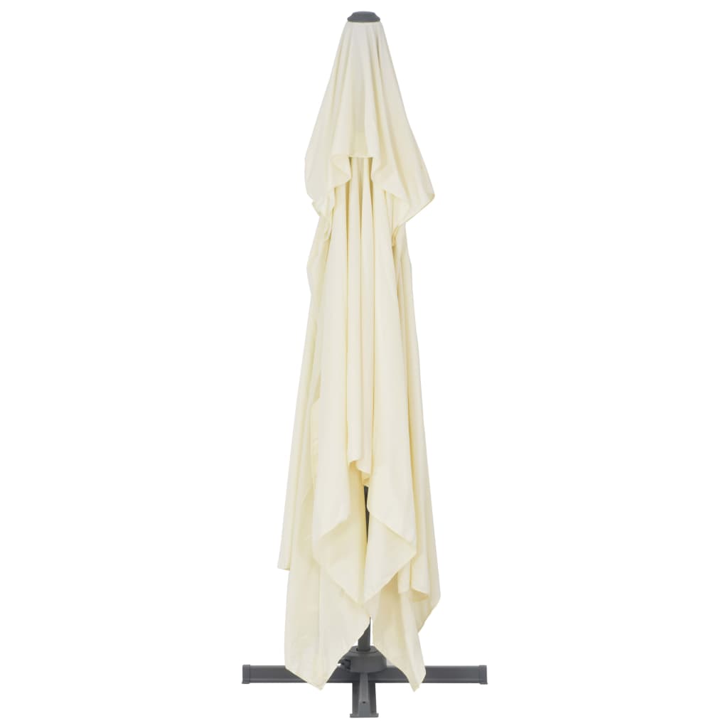 vidaXL Garden Parasol with Portable Base Sand 5