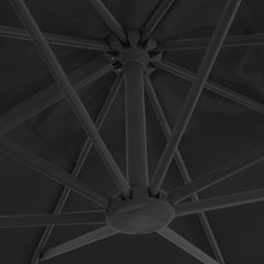 vidaXL Garden Parasol with Portable Base Anthracite 5