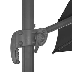vidaXL Garden Parasol with Portable Base Anthracite 6