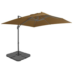 vidaXL Garden Parasol | Taupe | Aluminium, Steel, Plastic | 3 x 3 m 1